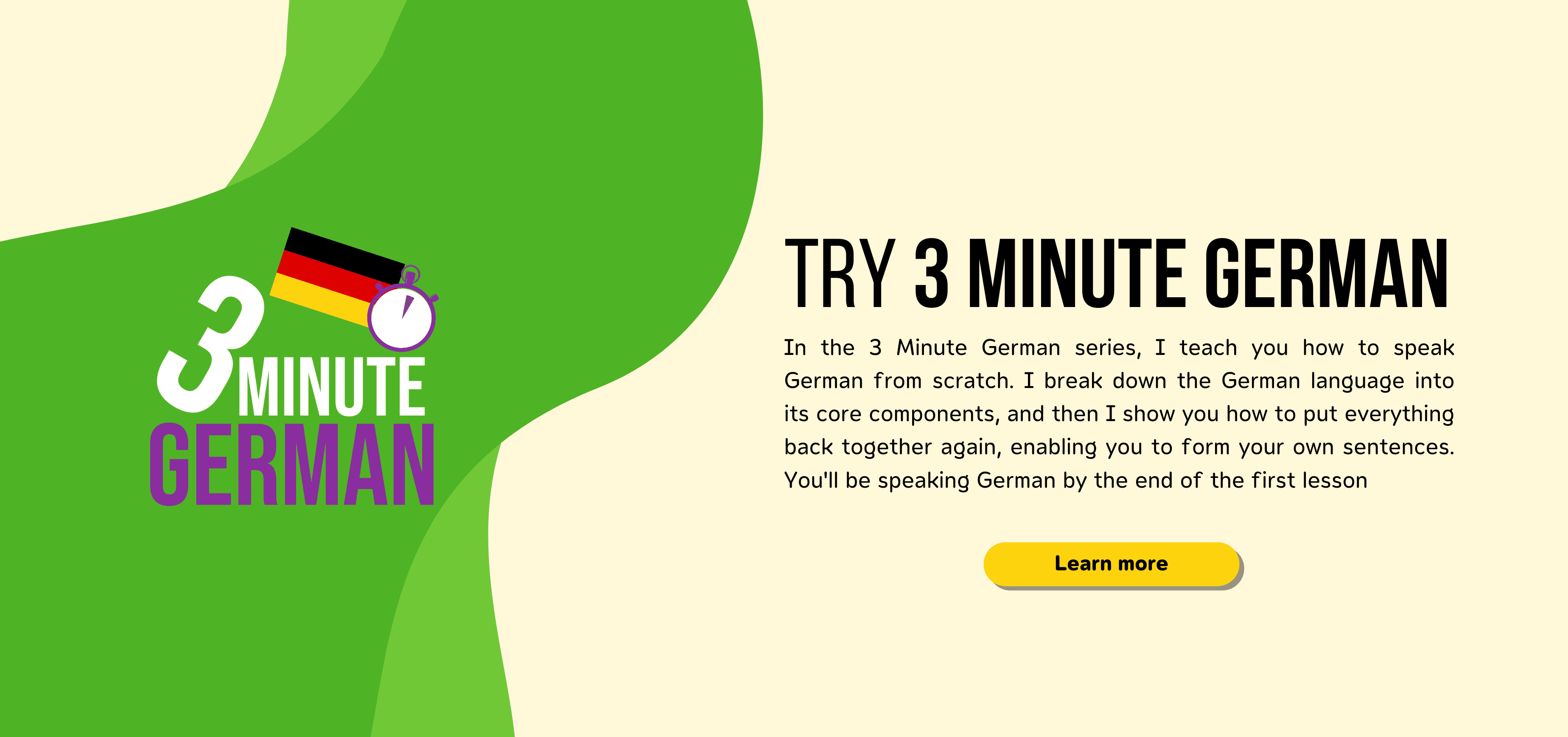 Try 3 Minute German