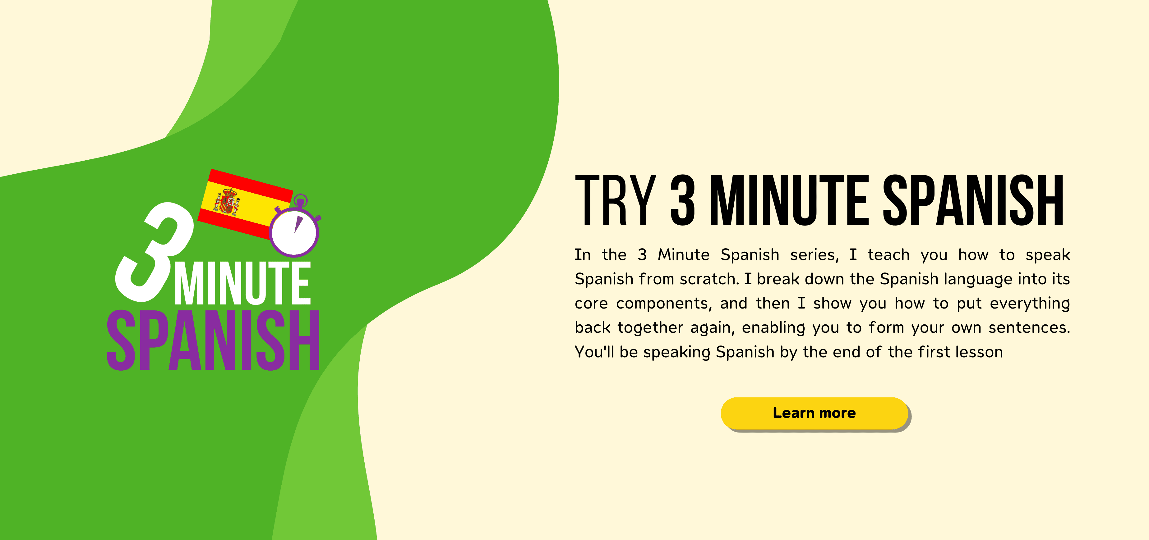 Try 3 Minute Spanish 