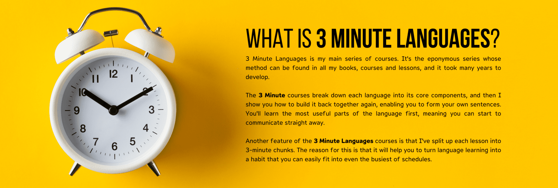 What is 3 Minute Languages?